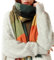 Bakicey Damen Schal XXL Warm Weich Strickschal Karo Winterschal Herbstschal Wolleschal Frauen Deckenschal Halstuch Scarf Poncho Cape (Sieben Farben)