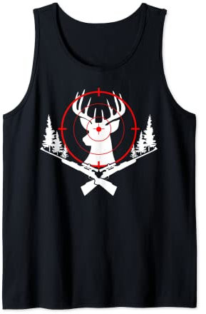 Hirsch Zielscheibe Jagd Elch Hirsch Jäger Whitetail Wapiti Sika Tank Top