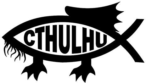 MACMRD Auto Aufkleber 13,7 cm * 7,8 cm Cthulhu Fisch Mode Aufkleber Auto Dekoration Vinyl Aufkleber
