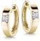 Materia Creolen Gold Silber 925 Damen Zirkonia Ohrringe SO-432-Gold