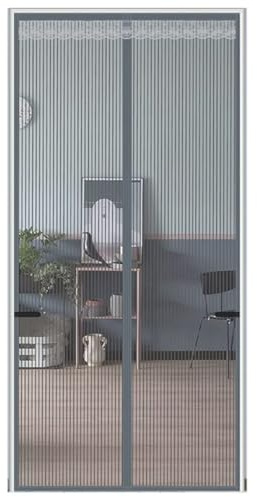 Qrity Magnetic Fly Screen Door, 90 x 210cm Fly Screen Curtain, Automatic Closing, Anti Mosquito Mesh Fly Curtain for Patio Front Back Door