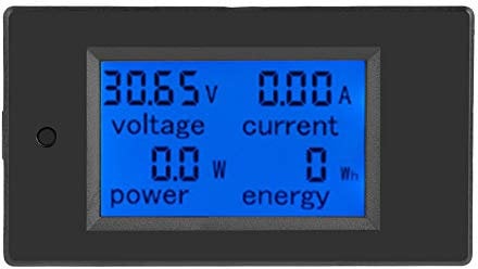 Nimomo DC 6.5-100V 20A Voltmetro Amperometro Digitale, 4 in 1 Corrente Tensione Power Energy Meter Wattmetro Multimetro Digitale Contatore Di Energia Misuratore Di Potenza Volt Ampere Kwh Meter