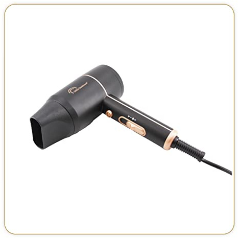LITTLE BALANCE 8627 Inonic Style Compact, Haartrockner, Ionen-Technologie, 3 Temperaturen, Ultrakompakt, leicht, 1800 W, Schwarz