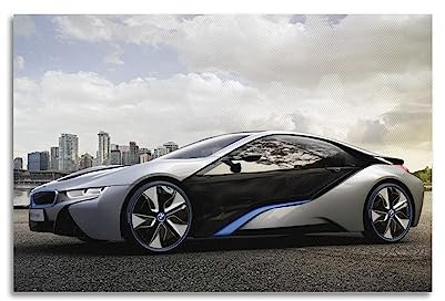 Sportauto-Poster für BMW I8 Concept Supercar, dekoratives Gemälde, Leinwand, Wand- und Kunstbild, Familien-Schlafzimmer-Dekoration, 40 x 60 cm