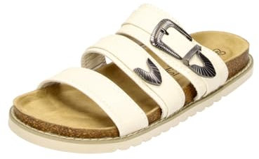 Sandale Camille in Farbe Beige, modische Schuhe in Übergröße, große Damenschuhe, Camille 42 EU Beige