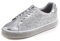 Feversole Mode Funkeln Plattform Strass Party Urlaub Hochzeit Turnschuhe EIS Silber 36