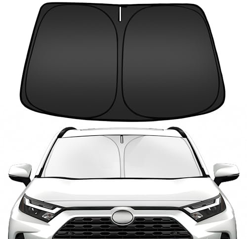 ARISMOTOR Parasol para Parabrisas para Toyota RAV4 2019-2024, Protector de Visera Plegable para Ventana Delantera, bloquea los Rayos UV y Mantiene tu Coche Fresco