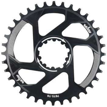 KTKEET GXP Kettenblatt, 1/3/6 mm, Offset, direkt montiert, Mountainbike-Kettenblatt, 30/32/34/36/38/40/42T, schmales breites Kettenblatt für SRAM X9 XX1 XO XO1 GXP Kurbelgarnitur (6 mm Offset 38T)