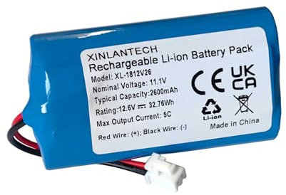 XINLANTECH 18650 3s1p Rechargeable Li-ion 2600mAh Battery with 2P Plug for Muscale Massage Gun DIY Triangle Structure Batteries / 11.1v 2600mah 3s1p 18650