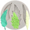 MINFEIDMS Blatt Silikonform Farn Blatt Fondant Form Farn Form für Zucker Kuchen Dekorieren Cupcake Topper Schokolade Gummipaste Süßigkeiten Polymer Clay