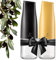 Olive Oil and Vinegar Dispenser Set – 2 x 500ml Glass Pourer Bottles, Auto Flip & Non-Drip Drizzlers – Leak Proof Oil Bottles for Kitchen Cooking, Celestial (Matte-Black) + Sunshine (Yellow) Pack Of 2