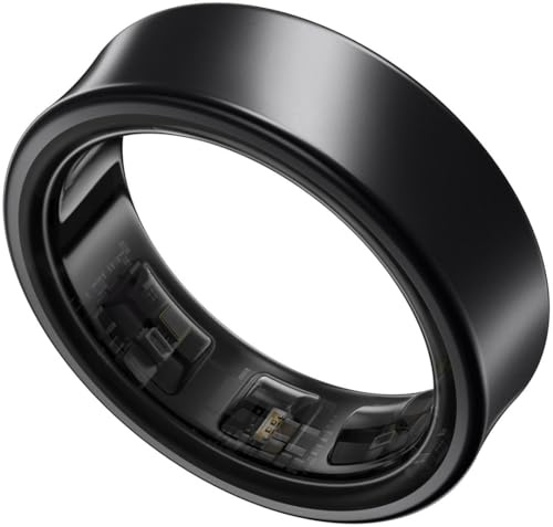 Samsung Galaxy Ring, Smart Ring mit Titan-Gehäuse, Samsung Health mit AI, Schlaftracker, Fitness Tracker, Größe 14 (US), Titanium Black
