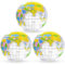 3 Stück,Aufblasbare Weltkugel Globus, PVC Weltkugel Globus, Geographie Weltkarte,wasserball aufblasbar für Strand Schule Bildung Unterricht Kinder Jugendliche,Nach dem Aufblasen 28-30CM (Transparent)