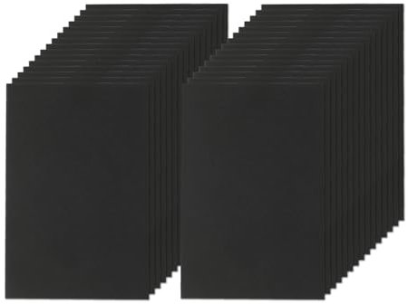 100 Stück Schwarz A6 Blanko Postkarten zum Selbstgestalten, 300 g/m² Karteikarten Blanko A6 Papier Karten zum Beschriften, Kartonpapier Bastelkarton zum Bedrucken DIY(145 x 95 mm)