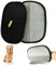 2 Stück Pet Hair Remover Katzenhandschuh, Doppelseitige Fellhandschuhe Katze Pet Grooming Gloves, Fellpflegehandschuh Katze, Tierhaarentferner für Waschen Enthaaren, Reinigung von Teppichen Sofas