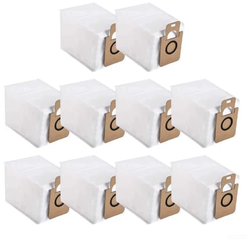 Lot de 4/10 sacs à poussière de rechange, pour Conga 5500 Hurricane Station Flex, sacs de collecte de poussière pour aspirateur, sacs en tissu non tissé (lot de 10)