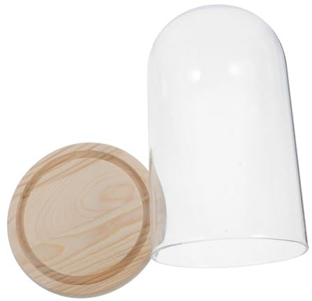 OUNONA Cloche De Verre avec Base Transparent pour Exposition Objets Précieux Et Décoration Artisanale