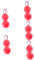 Toyvian 5pcs Outdoor Golf Ball Sleeve with Buckle Design Portable Golf Ball Protector for and Access