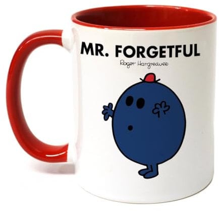 Mr. Men Mr. Forgetful Large Porcelain Colour Handle Mug Little Miss