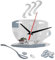 yufana 3D Wandaufkleber Uhren, DIY Wanduhr Moderne Clock, 3D Spiegel Aufkleber Uhr Wandtattoo, Große Wanduhr DIY, Geeignet für Wohnzimmer, Küche, Schlafzimmer, Büro, Kaffeetasse (Silber)