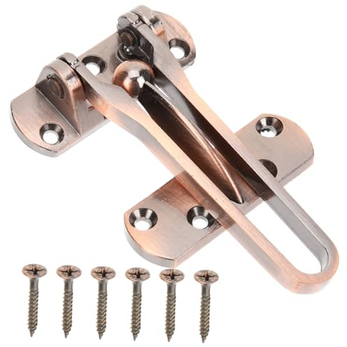 iplusmile Serratura di Sicurezza per Porte Interne in Antico Bullone Scorrevole per Lucchetto Protezione Antivento e Antiruggine per Casa e Finestre