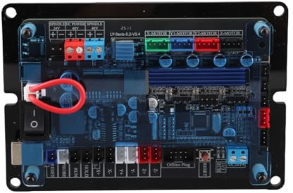 Acouto 3 Achsen GRBL Controller Board 32 Bit Schrittmotor Treiber Board für Holzbearbeitung Graviermaschine CNC Router DC12-48V Controller] Dieser Bi 3 Achsen GRBL