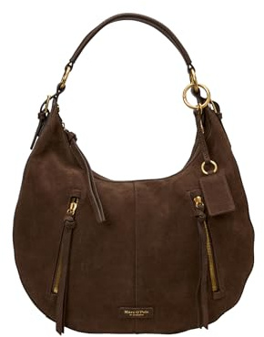 Marc O'Polo Leder Schultertasche Umhängetasche Philine Hobo Bag Coffee Brown braun
