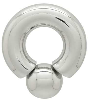 ACECHANNEL Edelstahl-Körperschmuck für Piercings, Rings mit einschraubbarem Kugelverschluss für Männerpiercings