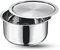 Vinod Stainless Steel Tope 20cm, 3L with Lid | 304 Grade Steel | Induction Base Cookware for Milk, Water, Soups, Boiling – Silver