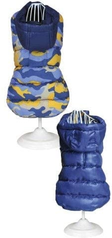 Croci C7374145 Steppjacke Für Hunde, Military blau, 10 cm