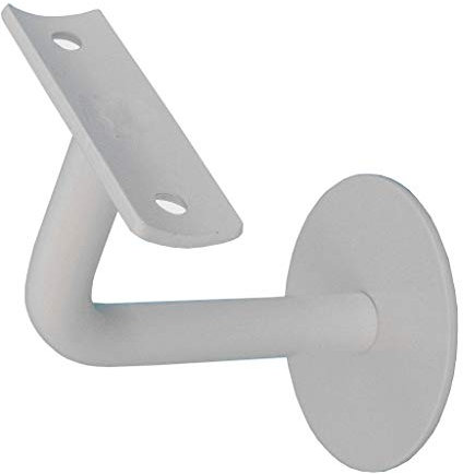 TIBU Handlaufhalter Holz Handlauf Geländer Wandhandlauf Wand Treppe, Modell K weiß