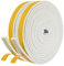 fowong Draft Excluder Tape for Doors, 2 Rolls 12 mm(W) x 6 mm(T) x 4M (L) Weather Stripping, Draught Excluder Seal Strip for Window, Closed Cell Self Adhesive Weather Seal Strip, Total 8M Long, White