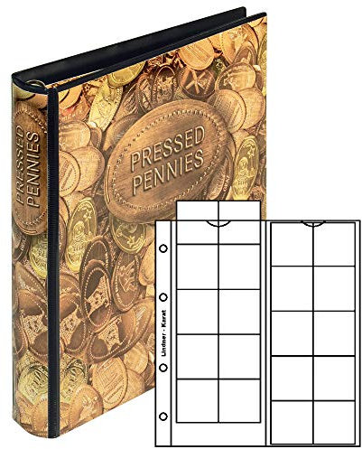 philaseum: Lindner Zubehör für Pressed Pennies: Karat Sammelalbum mit 2.Münzblättern, etra Münzblättern oder Hartberger Münzrähmchen zur Wahl (1136: Album, weiße Zwischenblätter)
