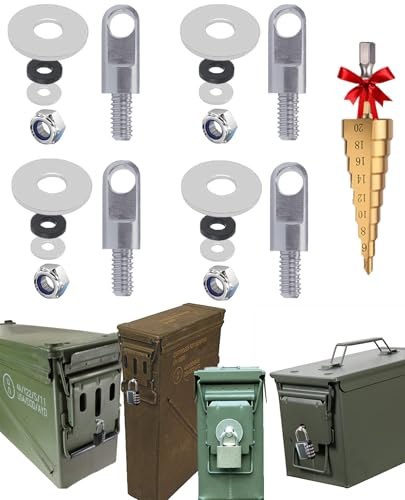 Ammo can Lock kit Metal Ammo Box Locking Hardware case Lock for 50 Cal, Fat 50, 30 Cal, 20 mm, 41 mm