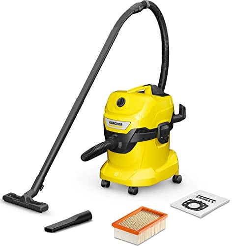 Kärcher WD 4 16282030, Wet and Dry Vacuum Cleaner, Yellow, 1000 W, 20 litres