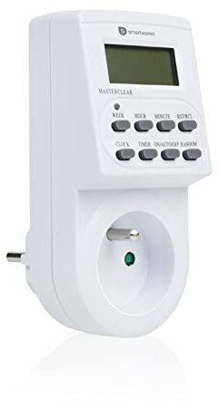 Programmateur hebdomadaire enfichable Smartwares - 4 modes - 10 programmes - Idéal pour l'éclairage