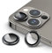 JETech Pellicola Fotocamera per iPhone 13 Pro 6,1 Pollici e iPhone 13 Pro Max 6,7 Pollici, 9H Vetro Temperato Copri Anello Individuale in Metallo, HD Chiaro, 1 Set (Grafite)