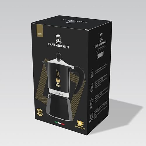 Bialetti Edizione Limitata Caffe Mercanti Nero Oro 6 Tazze