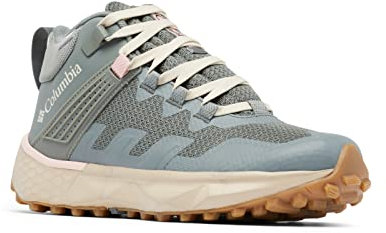 Columbia Damen Facet 75 Mid Outdry wasserdichte Wanderstiefel, Grün (Sedona Sage x Dusty Pink), 39 EU