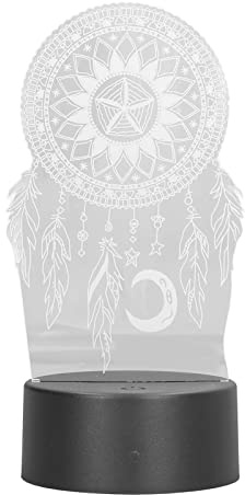 3D Traumfänger Nachtlicht LED Nachtlampe Traumfänger Nachtlicht Acryl Bunte Touch Home Ornament Craft Decor Lampe für