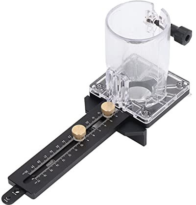 Base per Trimmer, Base per Rifilatura del Legno, Complesso della Base del Rifilatore, Router Base in Plastica Trasparente Attrezzo, per FF04 6, FF02 6 e la Taglierina per Legno da 65 mm di Diametro