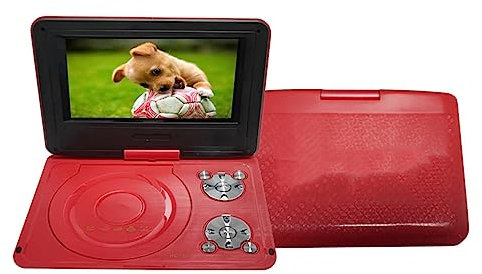 Ultra-Thin 7-Inch Mobile DVD Player with Small Tv Portable Car Evd Player Supports Playing Multiple Formats,H