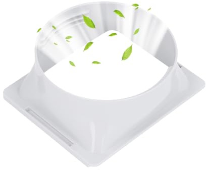 Connettore Tubo Condizionatore 5,9 Pollici Abs Da Quadrato A Tondo Design Filettato Universale Adattatore Portatile Per Collegamento Aria Condizionata