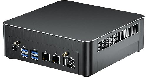 Thdeukoty Mini PC mit Core i9-9880H 2,3 bis zu 4,8GHz, 64G DDR4 1T NVME SSD, Windows 11 Pro Desktop Computer, DP*1, HDMI*2 Unterstützung Triple Display, Optical, Dual 2,5G LAN, WiFi6E/BT5,3,VESA