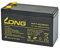 Kung Long WP7-12 Batterie au plomb sans entretien 28 W avec connecteur Faston 6,3 mm 12 V/7 Ah