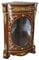 Eckschrank Eckvitrine Massivholz Vitrine Marmorplatte Standvitrine 72cm bar096 Palazzo Exklusiv