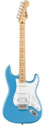 Chitarra elettrica FSR Squier Sonic® Stratocaster® HSS, tastiera in acero, battipenna bianco, California Blue