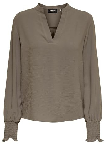 ONLY Onlmette V-Neck Ls Smock Top Noos WVN