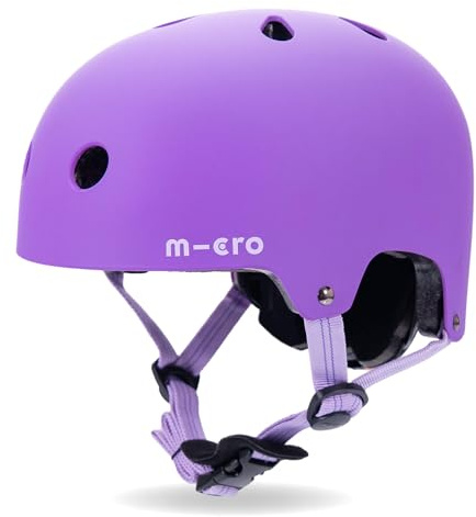 Micro Scooter | Bike/Scooter Deluxe Kids Helmet | Kids Bike Accessories | LED Rear Light | Protective Chin Strap | Inner Padding | Adjustable Strap & Sizing Wheel