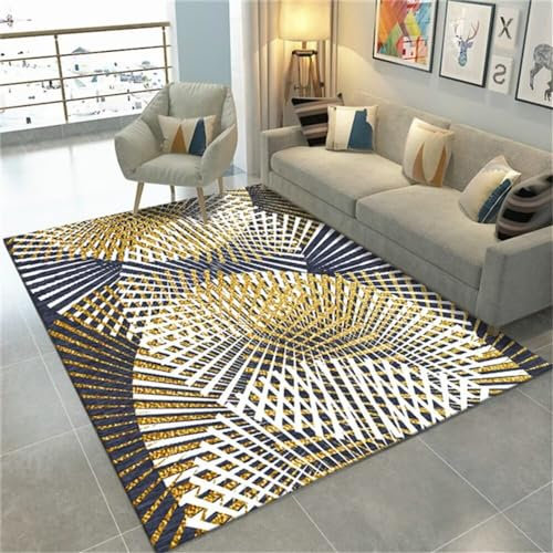 abwaschbare Teppich deko Zimmer Tumblr gemütlich Grau gelb Kunst Designer Accessoires rund dekorative Wohnzimmer Teppich modernen Stil Teppich geometrisch 120x170cm